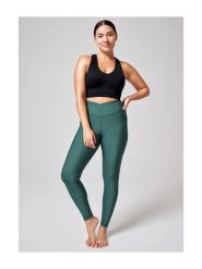 Legginsy Sportowe Damskie Casall Overlap Bezszwowe Wysoki Stan. Zielone legginsy Casall, s, bez wzorów, z materiału, z podwyższonym stanem. Za 229.00 zł.