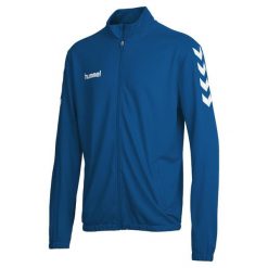 Bluza sportowa dla dorosłych Hummel Core Poly Jacket. Niebieskie bluzy Hummel, l, bez wzorów, z materiału, bez kaptura. Za 89.00 zł.