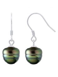 ATELIERS SAINT GERMAIN Srebrne kolczyki z perłami Tahiti rozmiar: onesize. Szare kolczyki ATELIERS SAINT GERMAIN, z perłą, srebrne, z zapięciem typu bigiel. Za 347.99 zł.