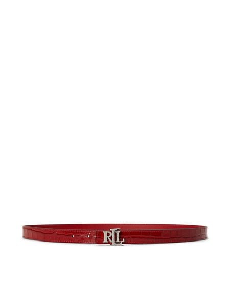 LAUREN RALPH LAUREN Pasek 412P18556002 Czerwony. Czerwone paski Lauren Ralph Lauren, bez wzorów, ze skóry. Za 469.99 zł.
