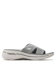 Skechers Klapki Go Walk Arch Fit Sandal-Joyful 140274/GRY Szary. Szare klapki Skechers, bez wzorów, z materiału, bez obcasa. Za 239.99 zł.