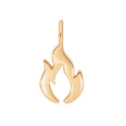 Zawieszka Płomień Miłości o wielkości 1,6 cm, pozłacana. Bransoletki Lilou, pozłacane. Za 189.00 zł.