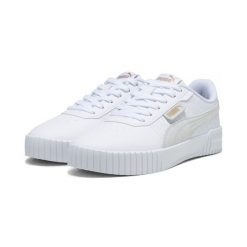 Buty do chodzenia damskie Puma Carina 2.0. Białe trekkingi Puma, z materiału, trekkingowe. Za 437.00 zł.