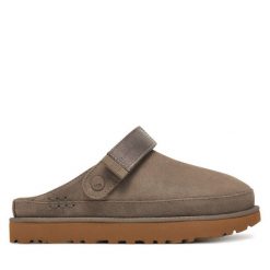 Klapki Ugg. Szare klapki UGG, bez wzorów, bez obcasa. Za 539.99 zł.