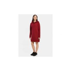 Długa bluza z kapturem Kilpi HEYDEN-W. Czerwone bluzy Kilpi, bez wzorów, z kapturem. Za 422.05 zł.