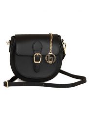 Lia Biassoni Skórzana torebka "Accesa" w kolorze czarnym - 24 x 18 x 12 cm rozmiar: onesize. Czarne torby na ramię Lia Biassoni, bez wzorów, z materiału, na ramię, bez dodatków. Za 239.99 zł.