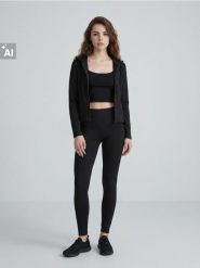 Legginsy sportowe Everyday Active - czarny. Czarne legginsy Sinsay, l, bez wzorów, na fitness i siłownię. Za 39.99 zł.