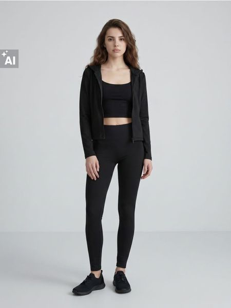 Legginsy sportowe Everyday Active - czarny. Czarne legginsy Sinsay, l, bez wzorów, na fitness i siłownię. Za 39.99 zł.