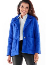 Awama Płaszcz w kolorze niebieskim rozmiar: S. Niebieskie płaszcze Awama, s, bez wzorów, bez kaptura. Za 219.60 zł.