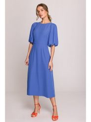 Stylove Sukienka w kolorze niebieskim rozmiar: S. Niebieskie sukienki Stylove, s, bez wzorów, bez kołnierzyka, bez ramiączek, maxi. Za 323.95 zł.