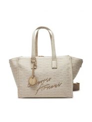 Emporio Armani Torebka EW000370 AF12993 F1073 Beżowy. Brązowe torebki klasyczne Emporio Armani, bez wzorów, z materiału, bez dodatków. Za 869.99 zł.