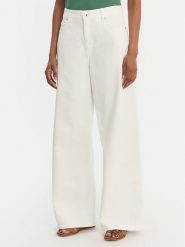 Weekend Max Mara Jeansy Medina 2615131051 Biały Wide Leg. Białe jeansy Weekend Max Mara, bez wzorów. Za 889.99 zł.