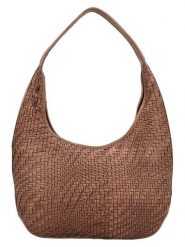 HIDE & STITCHES Skórzana torebka w kolorze jasnobrązowym - 40 x 24 x 10 cm rozmiar: onesize. Brązowe torby na ramię HIDE & STITCHES, bez wzorów, z materiału, na ramię, bez dodatków. Za 369.99 zł.