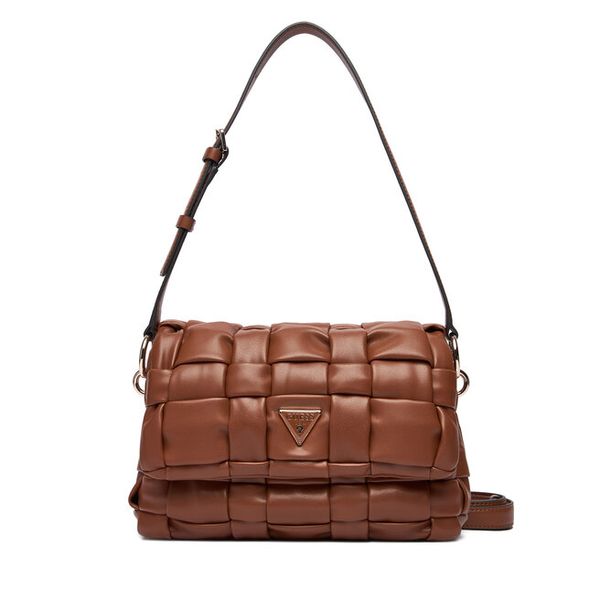 Torebka Guess. Brązowe torebki klasyczne Guess, z aplikacjami, bez dodatków. Za 359.99 zł.