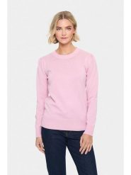 SAINT TROPEZ Sweter w kolorze jasnoróżowym rozmiar: S. Różowe swetry Saint Tropez, s, bez wzorów, bez ramiączek. Za 78.99 zł.