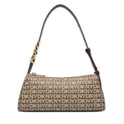 Torebka DKNY. Brązowe torebki klasyczne DKNY, bez wzorów, bez dodatków. Za 609.99 zł.