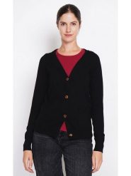 ASSUILI Kardigan w kolorze czarnym rozmiar: 38. Czarne kardigany Assuili, bez wzorów. Za 113.99 zł.