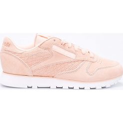 Reebok Classic - Buty Cl Lthr Woven Emb. Pomarańczowe obuwie sportowe Reebok Classic, z gumy, bez zapięcia, Reebok Classic. W wyprzedaży za 149.90 zł.