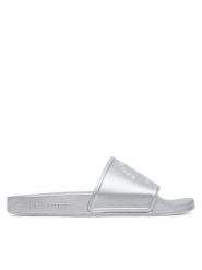 KARL LAGERFELD Klapki Kondo 2.0 KL80908A Srebrny. Szare klapki KARL LAGERFELD, bez wzorów, z tworzywa sztucznego, bez obcasa. Za 239.99 zł.