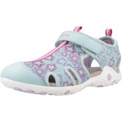 Sandały GEOX J S.WHINBERRY G. C Zielony. Zielone sandały Geox, bez wzorów, z tkaniny, bez obcasa, bez zapięcia. Za 216.99 zł.