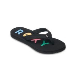 Sandały dla Kobiety VISTA Czarny. Czarne sandały Roxy, bez wzorów, sportowe, bez obcasa, bez zapięcia. Za 109.99 zł.