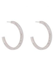 Guess Kolczyki JUBE06 437JW Srebrny. Szare kolczyki Guess, srebrne. Za 299.99 zł.