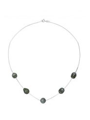 ATELIERS SAINT GERMAIN Srebrny naszyjnik z perłami tahiti - dł. 42 cm rozmiar: onesize. Czarne naszyjniki ATELIERS SAINT GERMAIN, z perłą, srebrne. Za 521.99 zł.