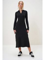 Trend Alacati Sukienka w kolorze czarnym rozmiar: S. Czarne sukienki Trend Alacati, s, bez wzorów, prążkowane, bez kołnierzyka, bez ramiączek, maxi. Za 74.11 zł.