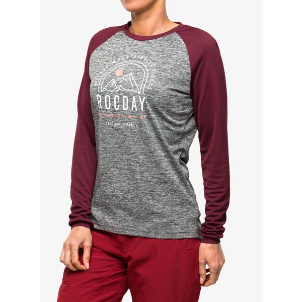 Bluza rowerowa damska Rocday Camber. Szare bluzy ROCDAY, bez wzorów, bez kaptura. Za 140.99 zł.