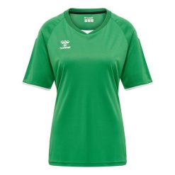 Koszulka damska Hummel hmlhmlCORE volley. Białe bluzki Hummel, xl, bez wzorów, sportowe, bez kołnierzyka, bez ramiączek. Za 139.00 zł.