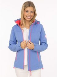 Zwillingsherz Kurtka softshellowa w kolorze błękitno-różowym rozmiar: XL. Niebieskie kurtki sportowe Zwillingsherz, xl, bez wzorów, bez kaptura, outdoorowe. Za 239.99 zł.