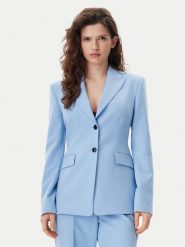 HUGO Marynarka Asmalla 50540787 Błękitny Slim Fit. Niebieskie marynarki i żakiety Hugo, bez wzorów, z syntetyku. Za 839.99 zł.