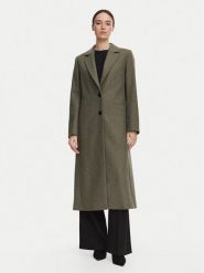 HUGO Płaszcz wełniany Mojeni 50569838 Brązowy Relaxed Fit. Brązowe płaszcze Hugo, na zimę, bez wzorów, z syntetyku, bez kaptura. Za 1,849.00 zł.