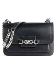 Michael Kors Skórzana torebka w kolorze czarnym - 23 x 16 x 8 cm rozmiar: onesize. Czarne torby na ramię Michael Kors, bez wzorów, z materiału, na ramię, z tłoczeniem, bez dodatków. Za 652.99 zł.