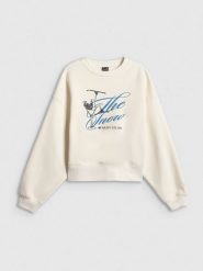 4F Bluza dresowa loose bez kaptura damska - beżowa M. Brązowe bluzy 4f, m, bez wzorów, z dresówki, bez kaptura. Za 149.99 zł.