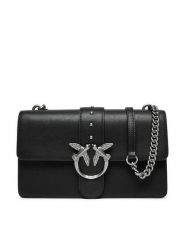 Pinko Torebka Love One Classic Cl PE 23 PLTT 100053 A0F1 Czarny. Czarne listonoszki Pinko, bez wzorów, ze skóry, bez dodatków. Za 1,009.00 zł.