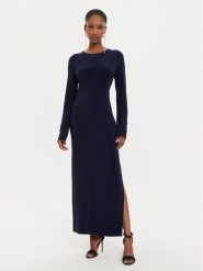 NORMA KAMALI Sukienka wieczorowa KK2243PLE33951 Granatowy Slim Fit. Niebieskie sukienki Norma Kamali, xl, bez wzorów, z syntetyku, wizytowe, bez kołnierzyka, bez ramiączek. Za 529.99 zł.