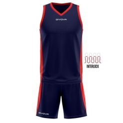 Givova Kit Power Interlock 3XS – zestaw sportowy bez rękawów. Brązowe koszulki sportowe Givova, bez wzorów, bez ramiączek, do koszykówki. Za 223.99 zł.