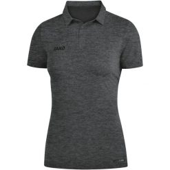 Polo Jako Premium Basics. Brązowe koszulki polo JAKO, bez wzorów, bez kołnierzyka, bez ramiączek. W wyprzedaży za 177.15 zł.