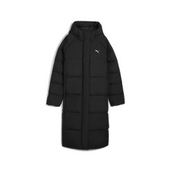 Damski płaszcz puchowy z kapturem PUMA Black. Czarne płaszcze Puma, l, bez wzorów, z dzianiny, z kapturem. Za 1,049.00 zł.