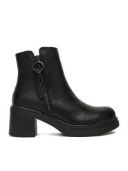 Clara Barson Botki CEO-WS6570-07 Czarny. Czarne botki Clara Barson, bez wzorów, z materiału, bez obcasa, na słupku, bez zapięcia. Za 159.99 zł.