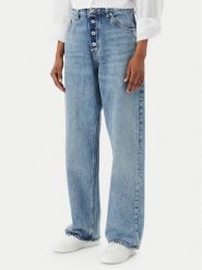 HUGO Jeansy Leni 50559617 Niebieski Loose Fit. Niebieskie jeansy Hugo, bez wzorów. Za 449.99 zł.