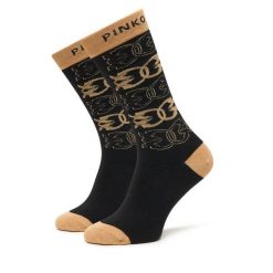 Skarpety wysokie damskie PINKO. Czarne skarpety Pinko, bez wzorów. Za 249.99 zł.