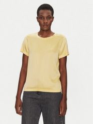 ViCOLO Bluzka TD0007 Żółty Relaxed Fit. Żółte bluzki ViCOLO, xs, bez wzorów, z wiskozy, bez kołnierzyka, bez ramiączek. Za 99.99 zł.