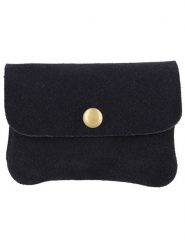 Charm Portfel "Elisa" w kolorze antracytowym - 11,5 x 7,5 x 1,5 cm rozmiar: onesize. Czarne portfele Charm, bez wzorów, z materiału. Za 34.99 zł.