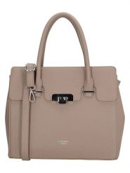 Charm Torebka "Soho" w kolorze beżowym - 30 x 25 x 13 cm rozmiar: onesize. Brązowe torby na ramię Charm, bez wzorów, z materiału, przez ramię, bez dodatków. Za 130.99 zł.