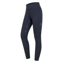 Damskie legginsy jeździeckie z wysokim stanem i pełną przyczepnością ELT Hanna. Szare legginsy ELT, bez wzorów, z elastanu, z podwyższonym stanem. Za 330.50 zł.