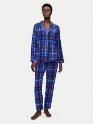 Triumph Piżama Boyfriend 10225075 Niebieski Relaxed Fit. Niebieskie piżamy Triumph, bez wzorów, z bawełny, bez ramiączek. Za 199.99 zł.