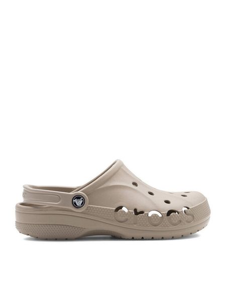Crocs Klapki BAYA CLOG 10126-760 Beżowy. Brązowe klapki Crocs, bez wzorów, z tworzywa sztucznego, bez obcasa. Za 199.99 zł.
