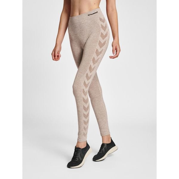 Damskie legginsy mid-rise Hummel CI. Brązowe legginsy Hummel, m, bez wzorów, z dzianiny. Za 183.25 zł.